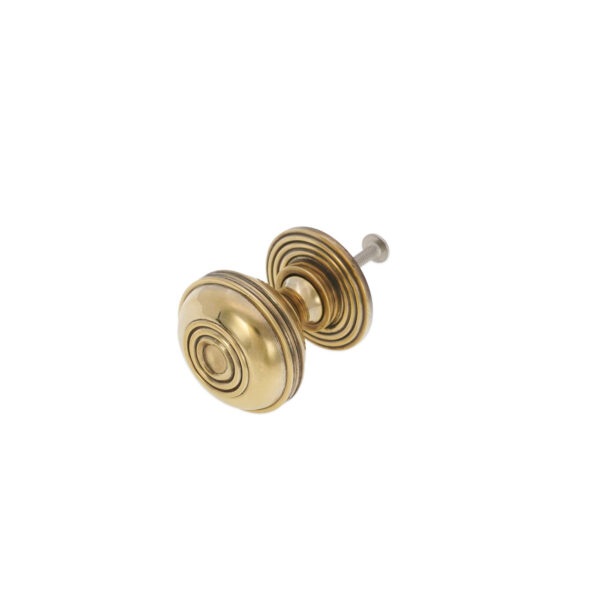 Spira Brass Brass Preston Large 38mm Cupboard Knob Aged Cabinet Hardware - Antique Brass