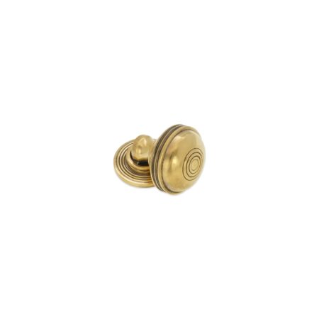 Spira Brass Brass Preston Small 32mm Cupboard Knob Aged Cabinet Hardware - Antique Brass - Image 2