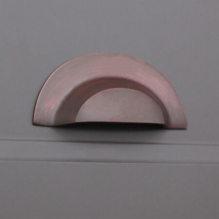 Spira Brass Brass Slim Cup Handle Large Aged Bronze Door Hardware - Image 3