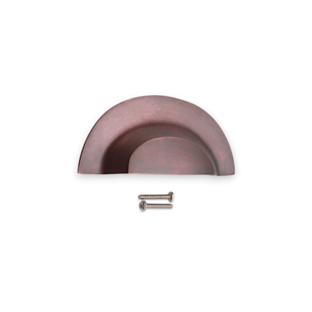 Spira Brass Brass Slim Cup Handle Large Aged Bronze Door Hardware - Image 4