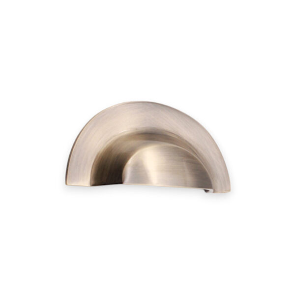 Spira Brass Antique Brass Slim Cup Handle Large Door Hardware