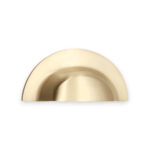 Spira Brass Satin Brass Slim Cup Handle Large Door Hardware