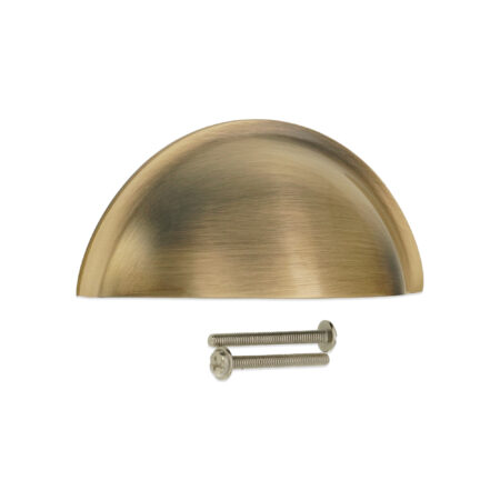 Spira Brass Brass Slim Cup Handle Small Aged Bronze Door Hardware - Image 4