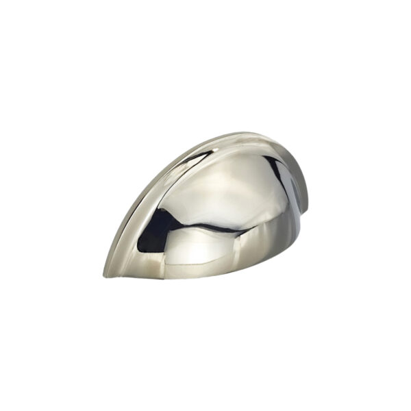 Spira Brass Polished Nickel Slim Cup Handle Small Door Hardware