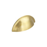 Spira Brass Satin Brass Slim Cup Handle Small Door Hardware