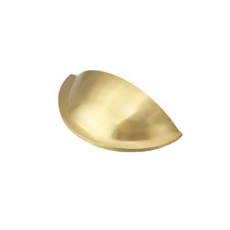 Spira Brass Satin Brass Slim Cup Handle Small Door Hardware - Image 2