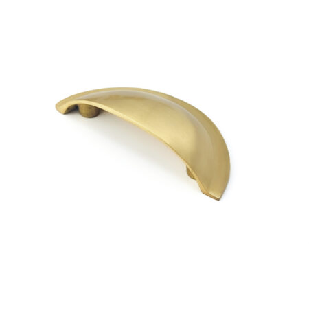 Spira Brass Satin Brass Slim Cup Handle Small Door Hardware - Image 3