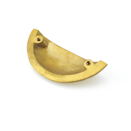 Spira Brass Satin Brass Slim Cup Handle Small Door Hardware - Image 4