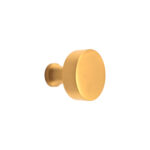 Spira Brass Satin Brass Round Cupboard Knob Cabinet Hardware