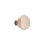 Spira Brass Brass Hexagonal Cupboard Knob Satin Silver Cabinet Hardware - Stainless Steel