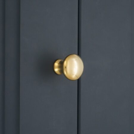 Spira Brass Mushroom 25mm Cupboard Knob Polished Unlacquered Cabinet Hardware - Polished Brass Unlacquered - Image 3