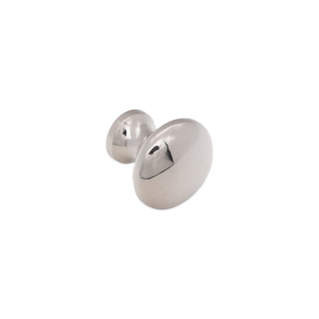 Spira Brass Polished Nickel Mushroom 25mm Cupboard Knob Cabinet Hardware - Image 2