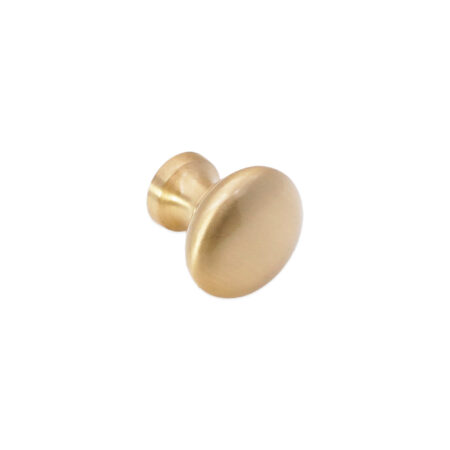 Spira Brass Satin Brass Mushroom 25mm Cupboard Knob Cabinet Hardware - Image 2