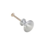 Spira Brass Satin Chrome Mushroom 25mm Cupboard Knob Cabinet Hardware