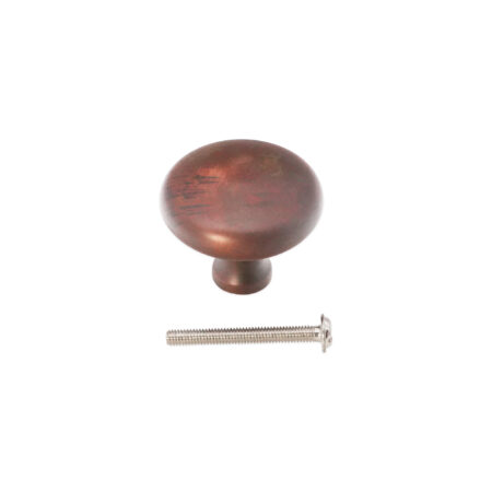 Spira Brass Mushroom 38mm Cupboard Knob Aged Bronze Cabinet Hardware - Image 4