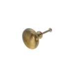 Spira Brass Antique Brass Mushroom 38mm Cupboard Knob Cabinet Hardware