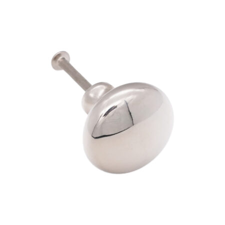 Spira Brass Polished Nickel Mushroom 38mm Cupboard Knob Cabinet Hardware