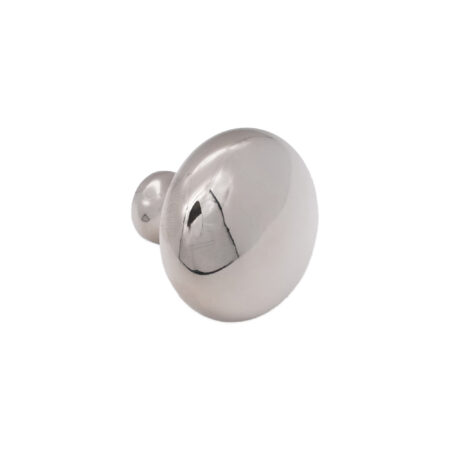 Spira Brass Polished Nickel Mushroom 38mm Cupboard Knob Cabinet Hardware - Image 2
