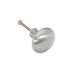 Spira Brass Satin Chrome Mushroom 38mm Cupboard Knob Cabinet Hardware