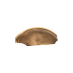 Spira Brass Antique Brass Tulip Cup Drawer Pull Door Hardware