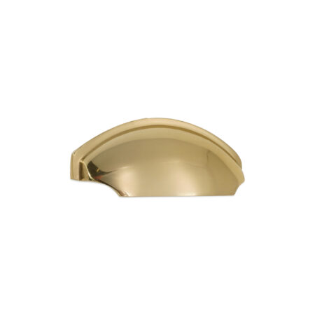 Spira Brass Polished Brass Tulip Cup Drawer Pull Door Hardware