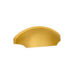 Spira Brass Satin Brass Tulip Cup Drawer Pull Door Hardware
