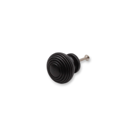 Spira Brass Ebonised Beehive Large Cupboard Knob Cabinet Hardware - Image 2