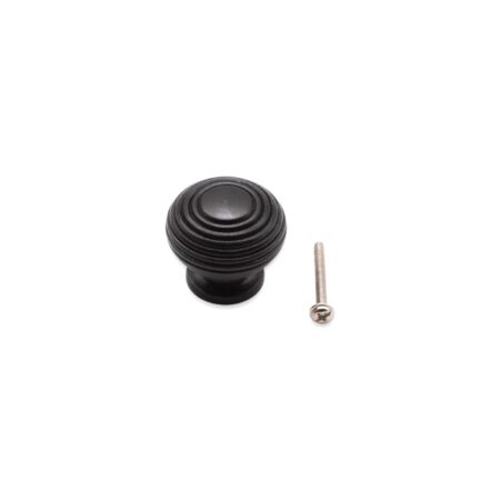Spira Brass Ebonised Beehive Small Cupboard Knob Cabinet Hardware - Image 4