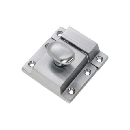 Cupboard Catch Satin Chrome - Image 2