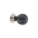 Spira Brass Polished Nickel Ebonised Preston Large Cupboard Knob Cabinet Hardware