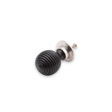 Spira Brass Polished Nickel Ebonised Preston Large Cupboard Knob Cabinet Hardware - Image 2