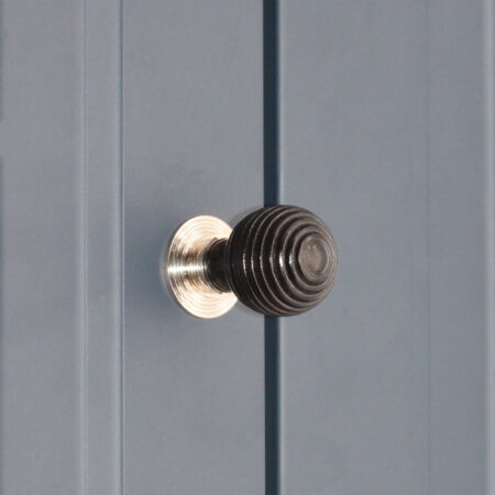 Spira Brass Polished Nickel Ebonised Preston Large Cupboard Knob Cabinet Hardware - Image 3