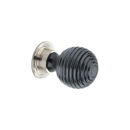 Spira Brass Polished Nickel Ebonised Preston Small Cupboard Knob Cabinet Hardware