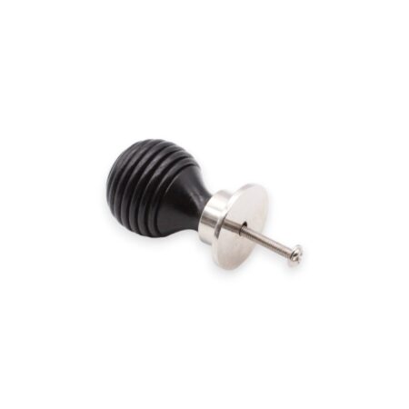 Spira Brass Polished Nickel Ebonised Preston Small Cupboard Knob Cabinet Hardware - Image 2