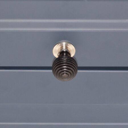 Spira Brass Polished Nickel Ebonised Preston Small Cupboard Knob Cabinet Hardware - Image 3