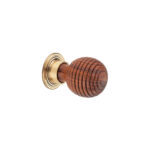 Spira Brass Rosewood Preston Large Cupboard Knob Aged Cabinet Hardware - Antique Brass