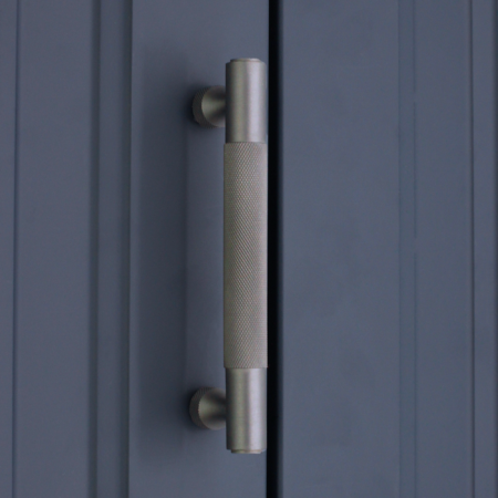 Spira Brass Brass Knurled Bar Handles Large Gunmetal Grey Door Hardware - Gun Metal Grey - Image 3