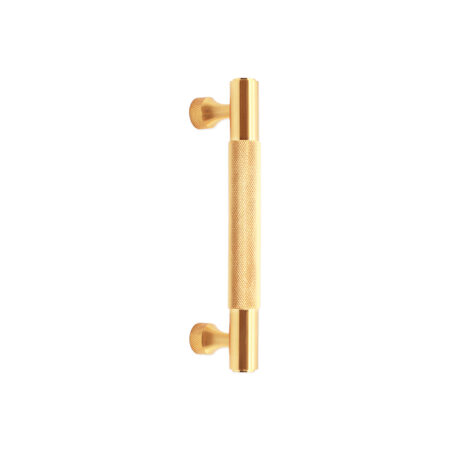 Spira Brass Satin Brass Knurled Bar Handles Large Door Hardware