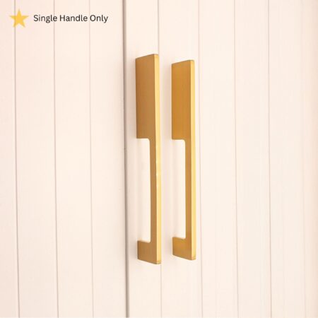 Spira Brass Satin Brass Sleek Bar Handles Medium Door Hardware - Image 2