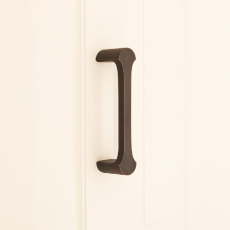 Spira Brass Brass Tulip Pull Handle 115mm Aged Bronze Door Hardware - Image 2