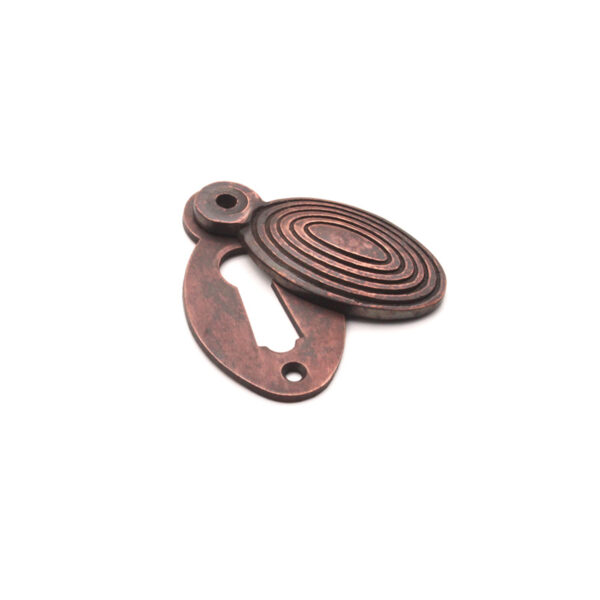 Spira Brass Oval Beehive Escutcheon Aged Bronze