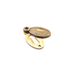 Spira Brass Oval Beehive Escutcheon Aged Brass - Antique Brass