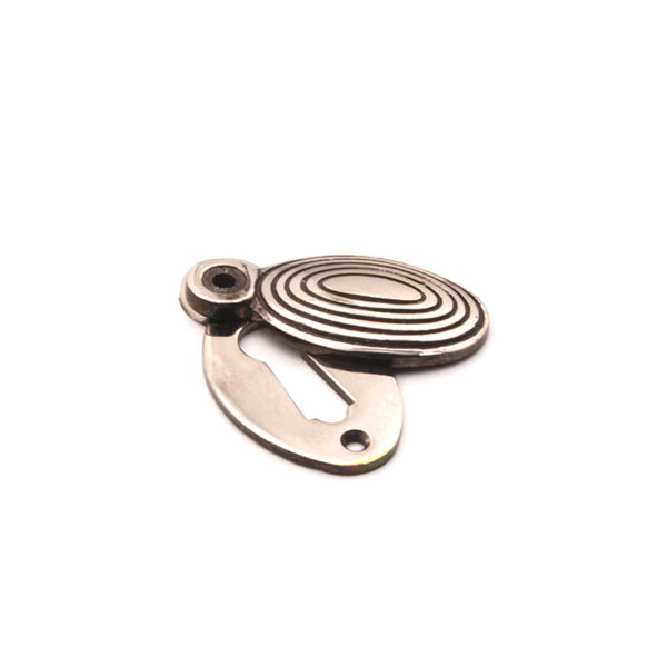 Spira Brass Oval Beehive Escutcheon Aged Nickel - Antique Nickel