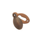 Spira Brass Oval Beehive Escutcheon Matt Antique