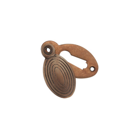 Spira Brass Oval Beehive Escutcheon Matt Antique