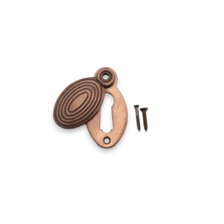 Spira Brass Oval Beehive Escutcheon Matt Antique - Image 4