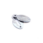 Spira Brass Oval Beehive Escutcheon Polished Chrome