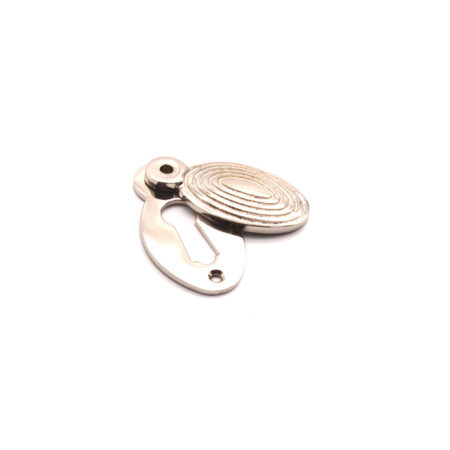 Spira Brass Oval Beehive Escutcheon Polished Nickel