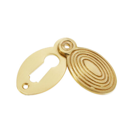 Spira Brass Oval Beehive Escutcheon Satin Brass - Image 2