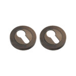Spira Brass Euro Profile Escutcheon Antique